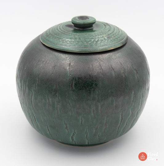 Jade Green Moon Jar